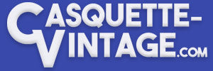 Logo blanc de l'adresse du site Casquette Vintage sur fond violet