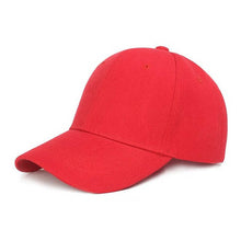 Casquette Baseball rouge polyester 3/4 face sur fond blanc