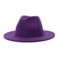 Chapeau Fedora violet pour personnalisation sur fond blanc